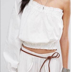 Free People Asymmetrical One Shoulder Top